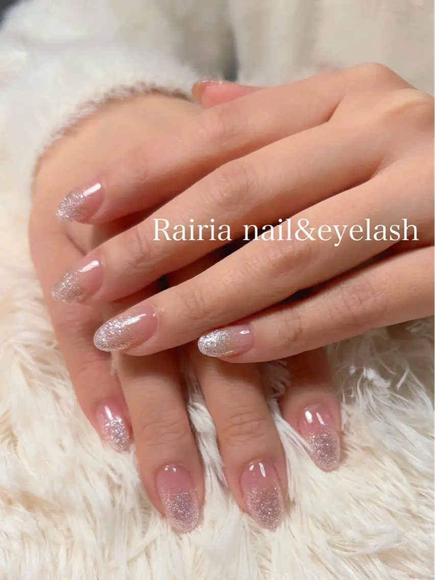 ネイル ラメ(グリッター) ラメグラデーション Rairia Yamaguchiのネイルデザイン