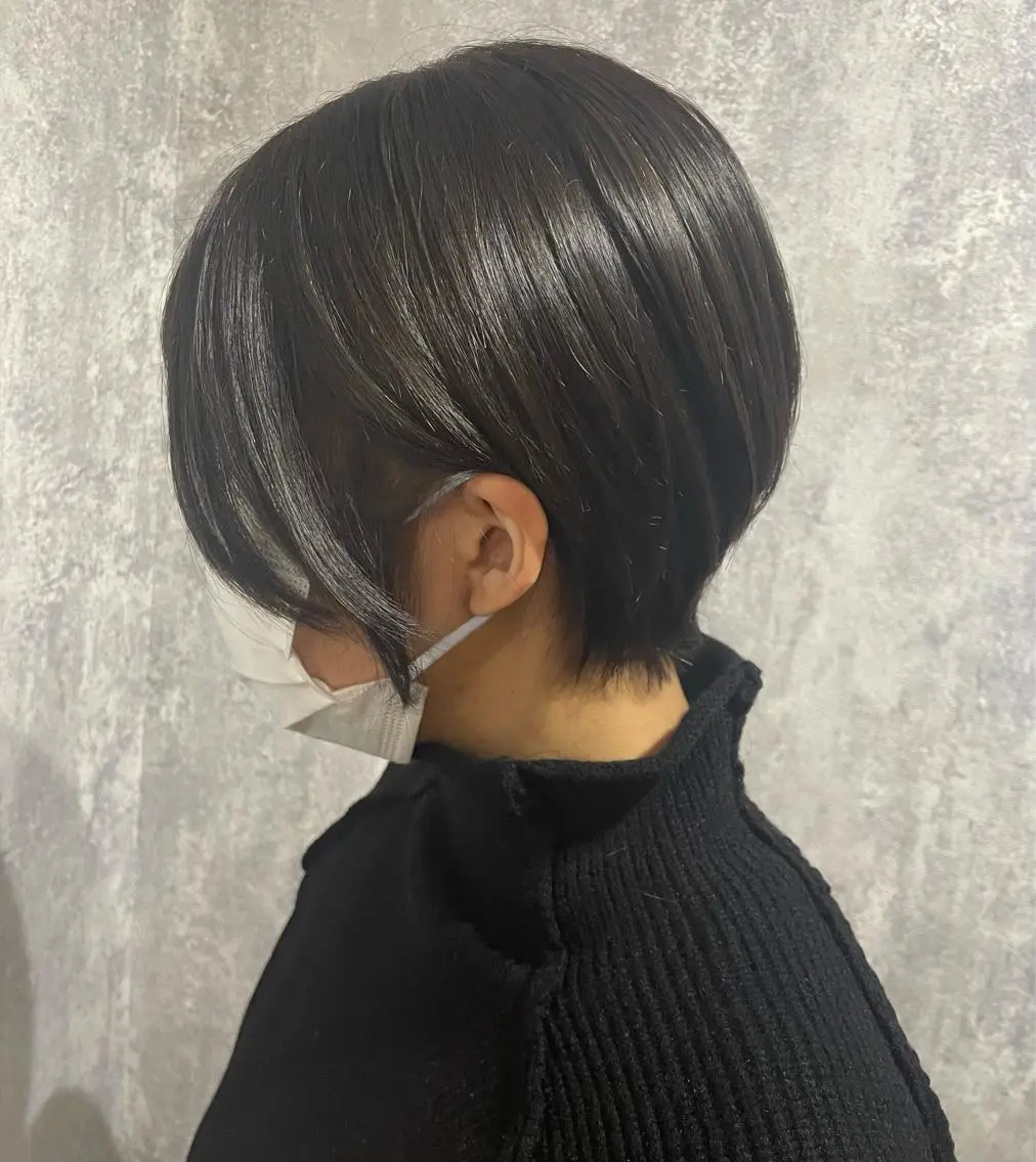 女性限定!似合わせ小顔カット+超音波クイックTR/韓国/ワンホン/顔周りの写真