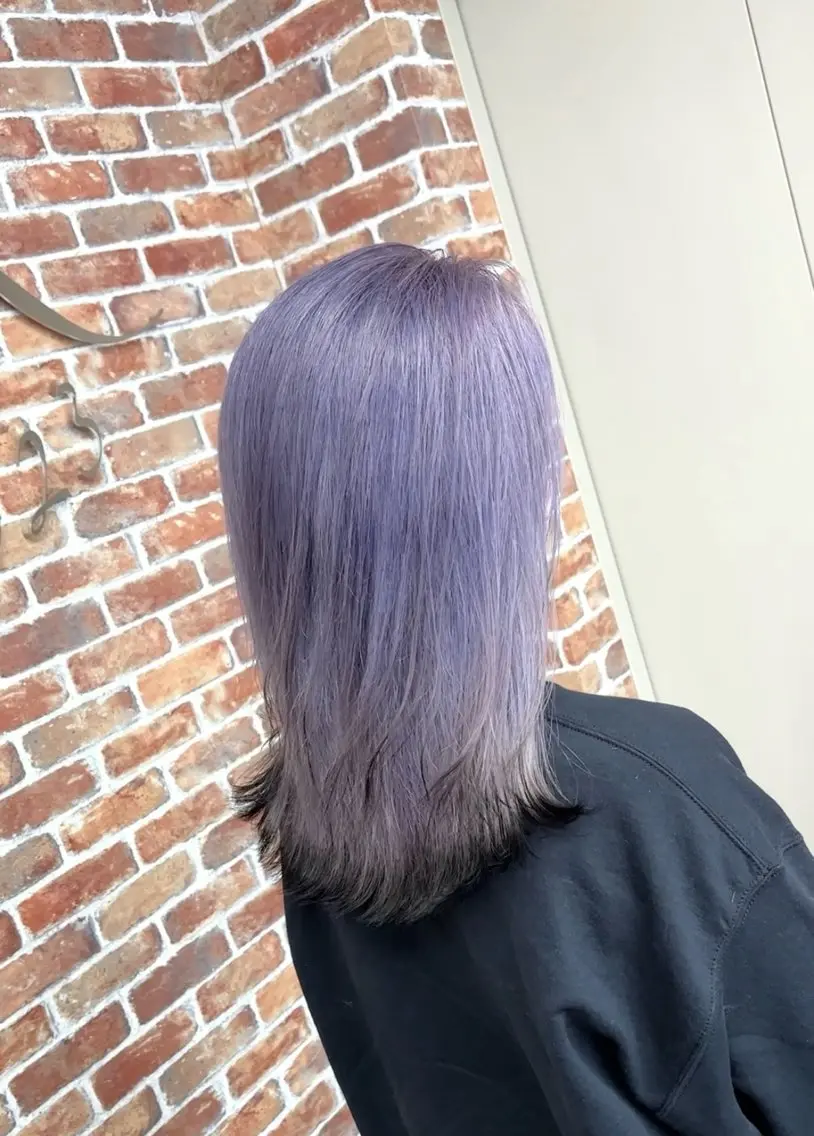 ミディアム カラー ブリーチ カット ヘアカラー ギャルの革命児 秀斗のヘアスタイル