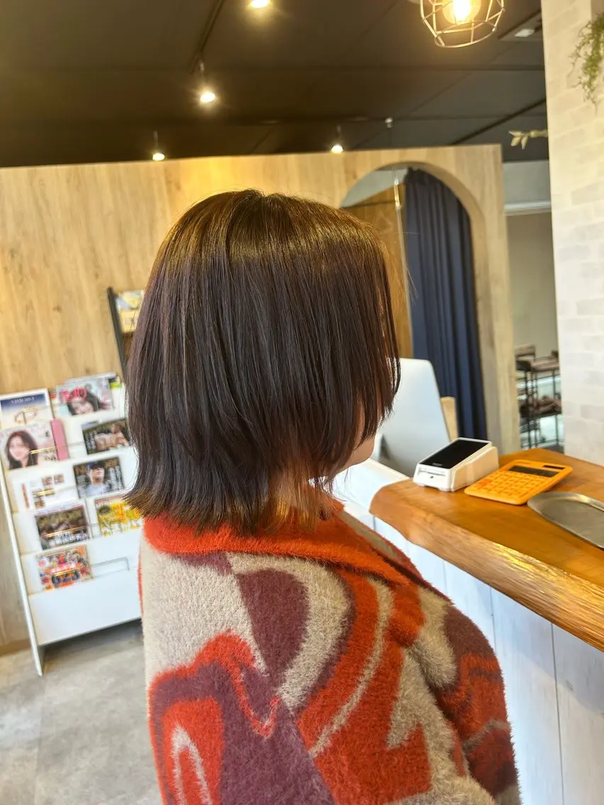 ミディアム ボブレイヤー ボブ レイヤーカット カット ショート/レイヤー 🎀細沼玲花のヘアスタイル