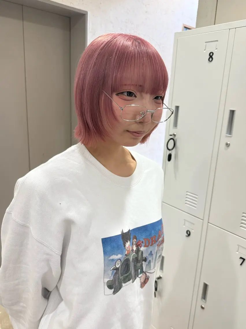 🎀御新規様限定🎀韓国風カラー ピンクカラー ケアトリプルカラー＋トリートメント🎀の写真