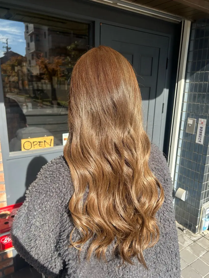 ロング カラー アッシュ ベージュカラー 髪質改善 トリートメント みきゆうか🫧 大人可愛い製造機🫧のヘアスタイル