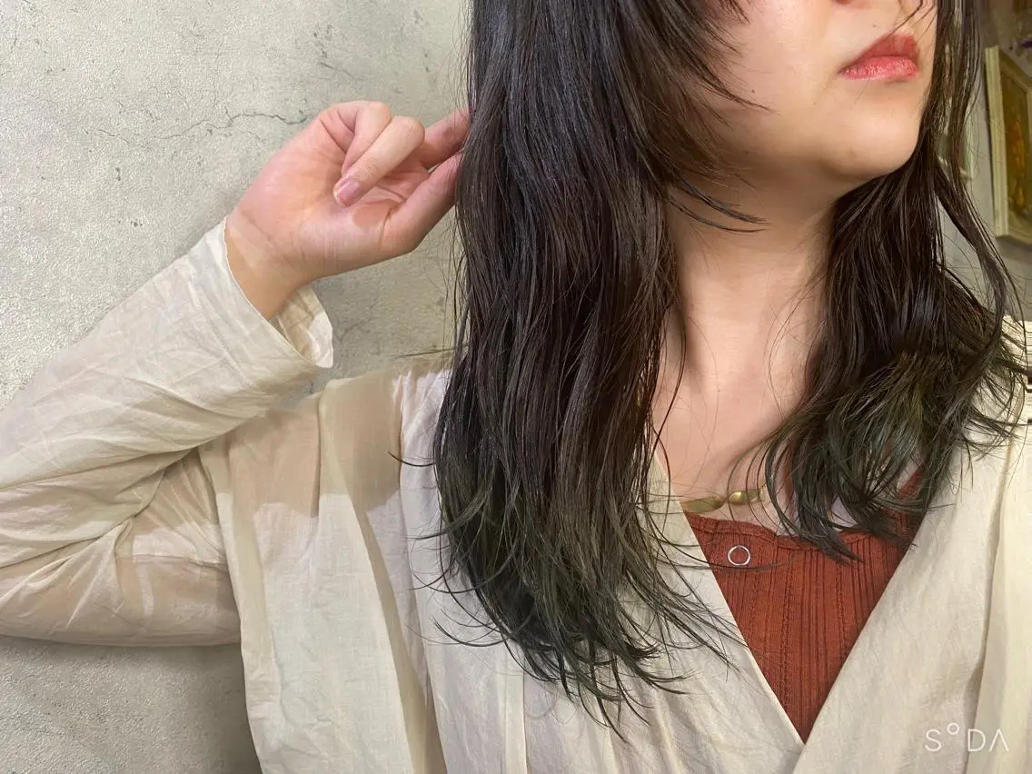 セミロング カット ヘアカラー トリートメント vato バトのヘアスタイル