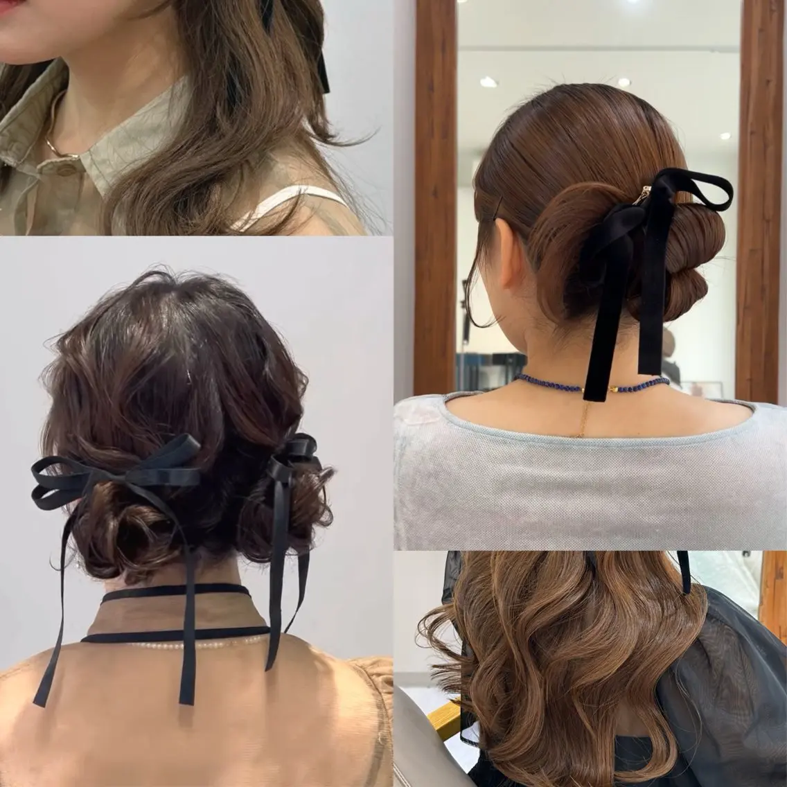 セミロング ヘアアレンジ ヘアセット 立川 🫧 ハッシュ ／レイヤーカット✨️のヘアスタイル