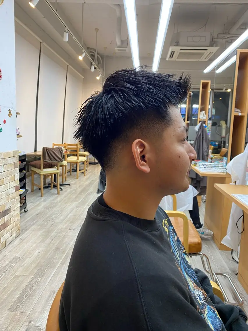 メンズ フェードカット オスメニア 真也のヘアスタイル