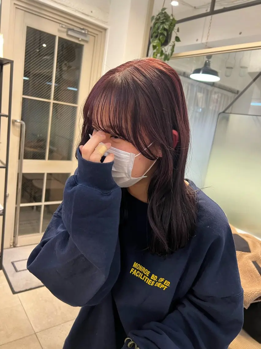 ミディアム ヘアカラー トリートメント うるぷるカラー 🤍 Naanoのヘアスタイル