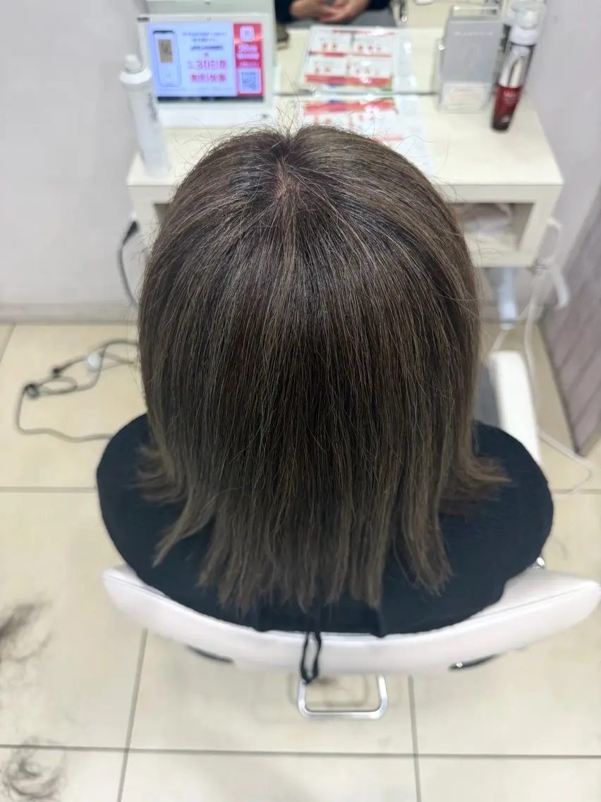 ミディアム カラー ハイライトカラー ハイライト カット ヘアカラー トリートメント 🤎ベージュカラー/ 髪質改善/山岸🤎のヘアスタイル