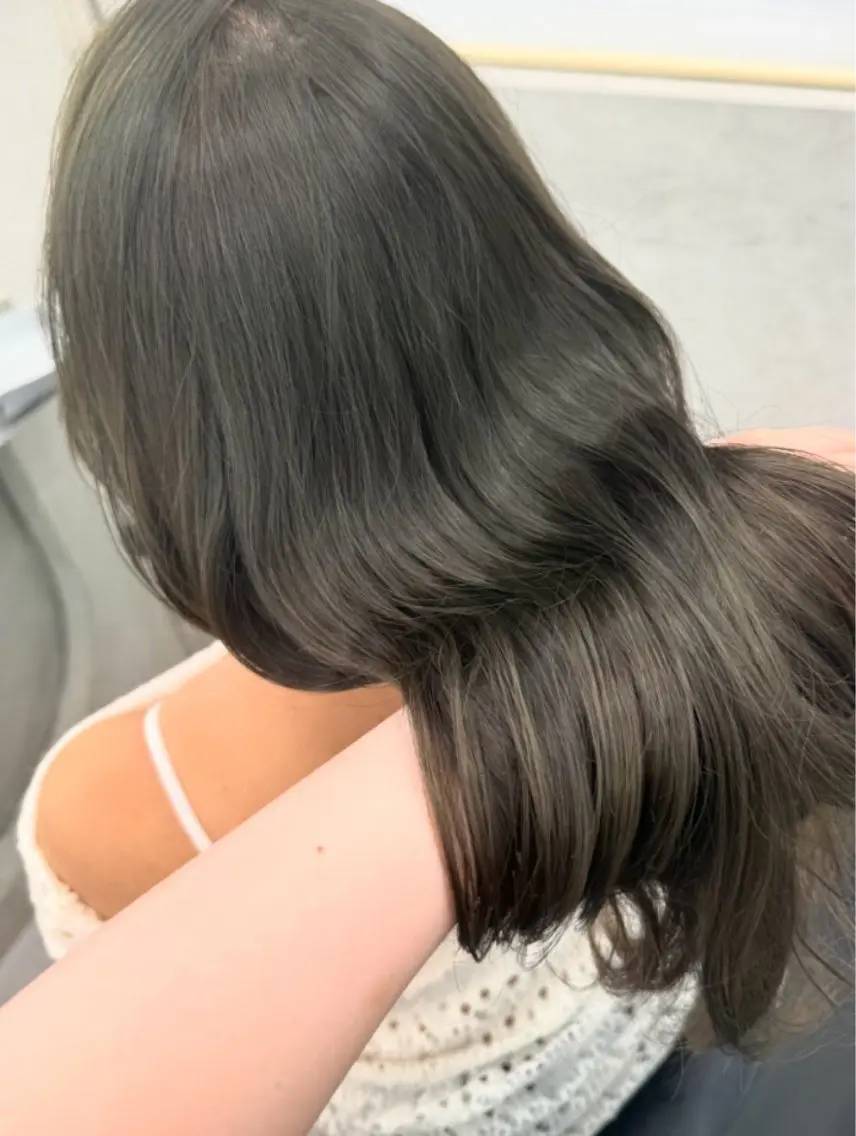 ミディアム ヘアカラー トリートメント mao 福岡美容師/韓国ヘアのヘアスタイル