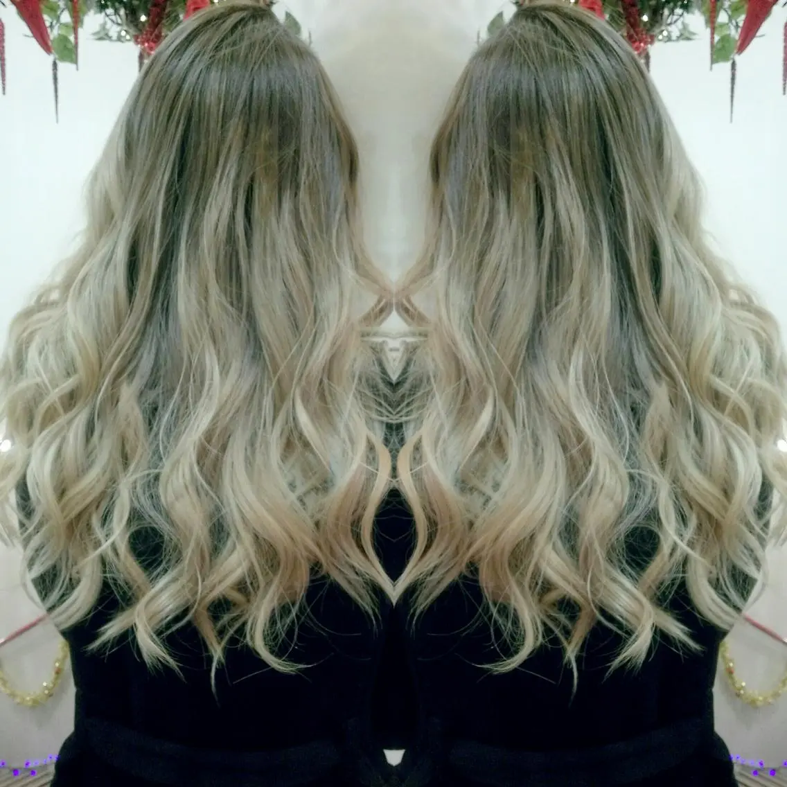 セミロング カラー グラデーションカラー ヘアカラー 植田 /エクステ /ブリーチ/髪質改善のヘアスタイル