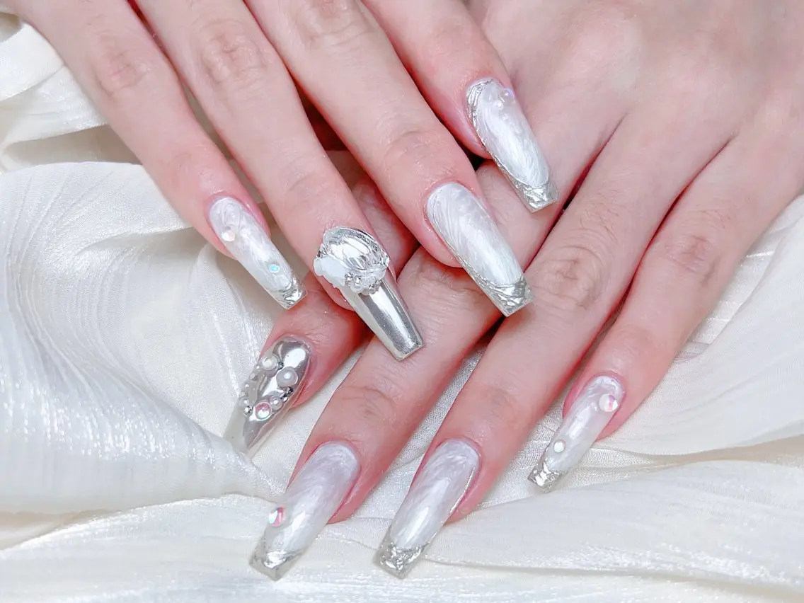 ネイル ハンドネイル M 🌷Nail 長さだし専門店のネイルデザイン