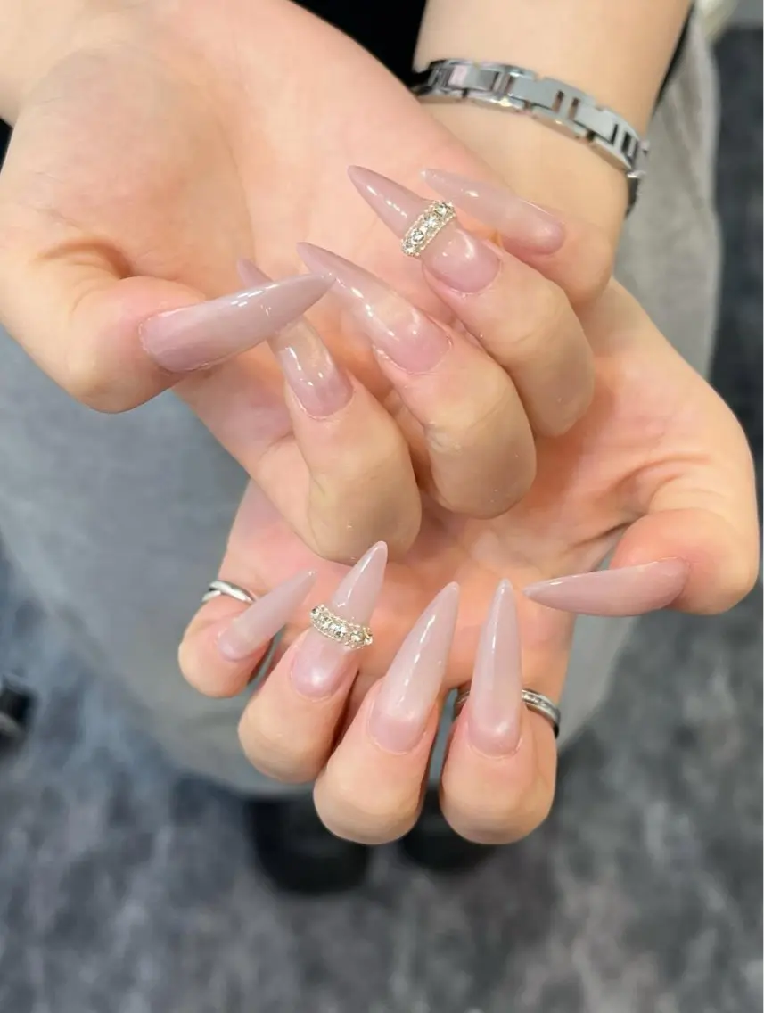 ネイル フレンチネイル ジェルネイル 韓国ネイル マグネットネイル ニュアンスネイル HAPPI NAIL 大国町のネイルデザイン