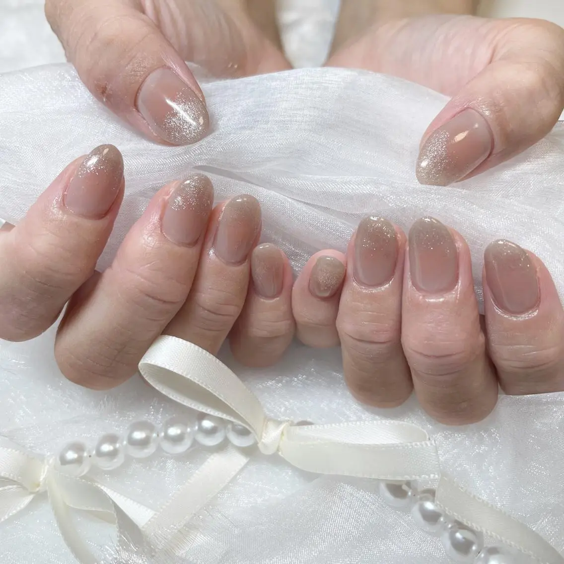 ネイル チークネイル ジェルネイル 韓国ネイル 持ち込み ワンカラーネイル ハンドネイル fiore nail 🦋のネイルデザイン
