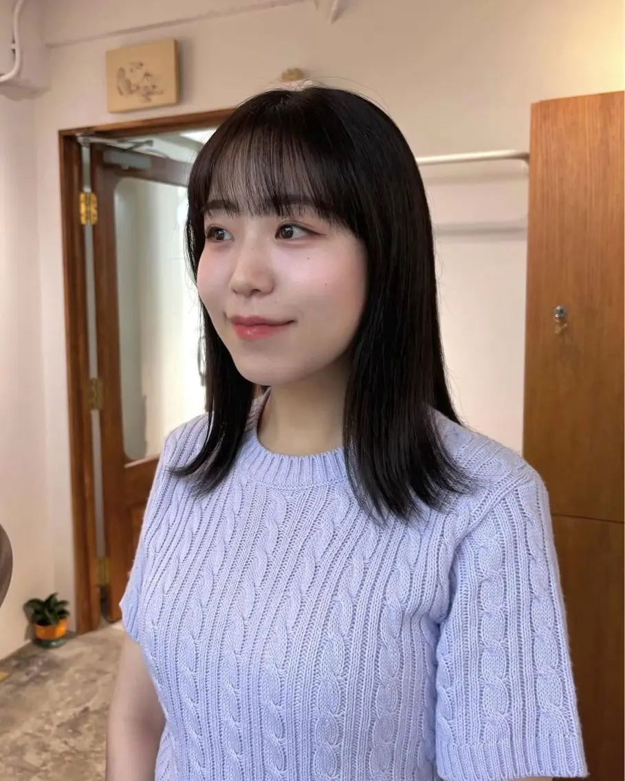 ミディアム カラー aiko【艶カラー ・ミニモ年内で終了】のヘアスタイル