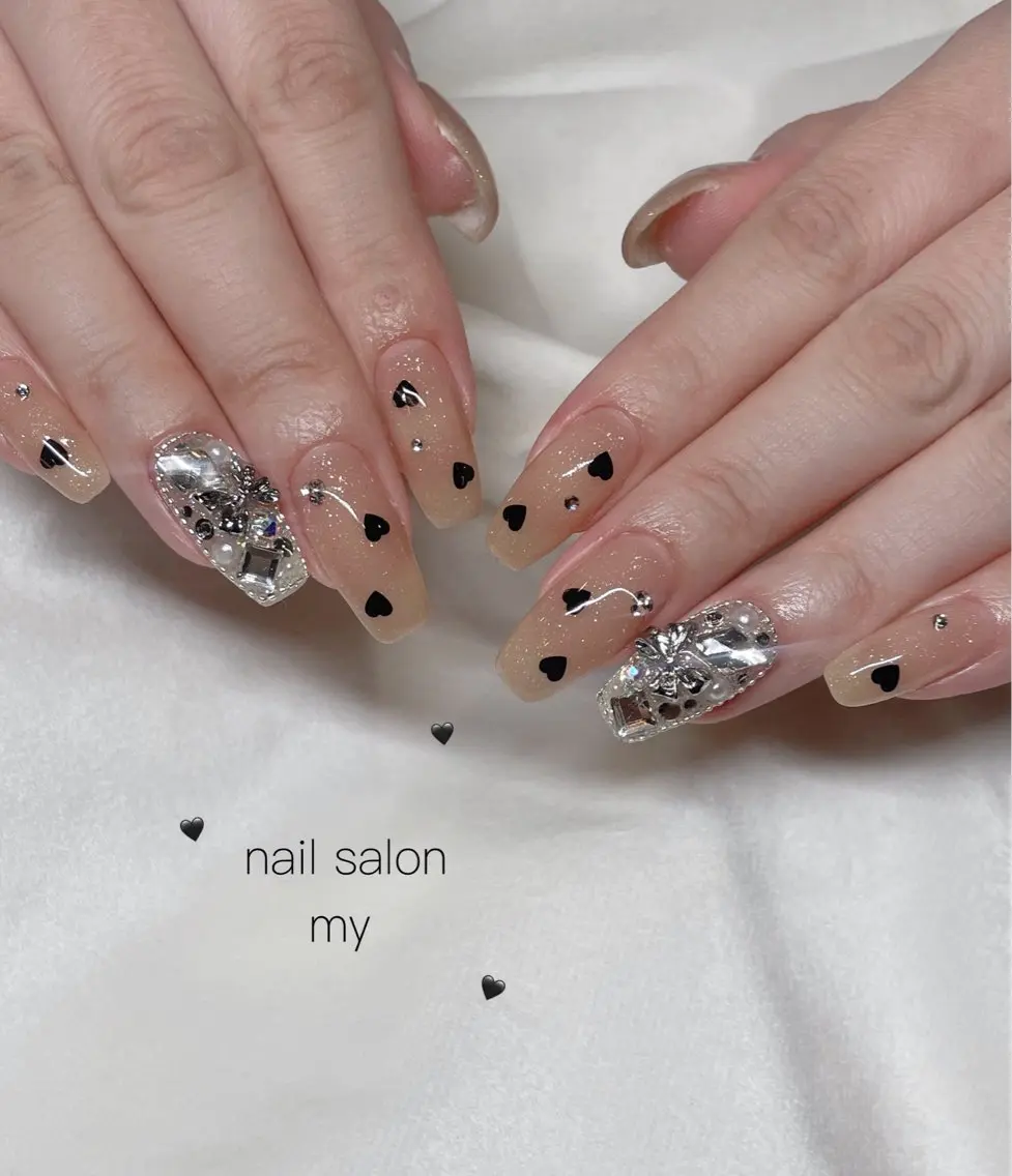 ネイル アートネイル ジェルネイル 韓国ネイル マグネットネイル ニュアンスネイル NailSalon MYのネイルデザイン