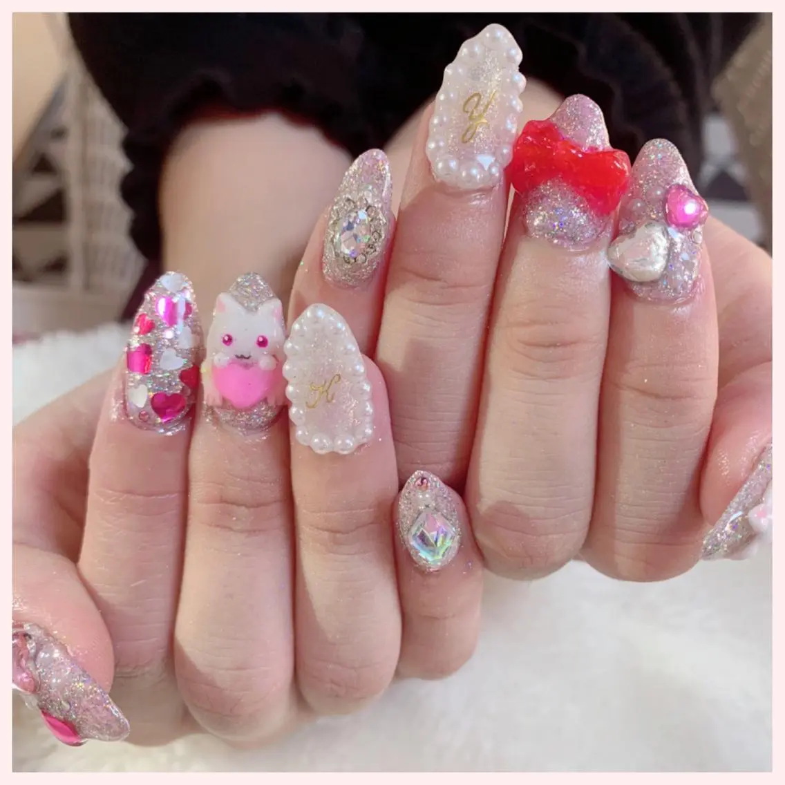 ネイル 長さ出し 持ち込み ハンドネイル Ogasawara Tokikaのネイルデザイン