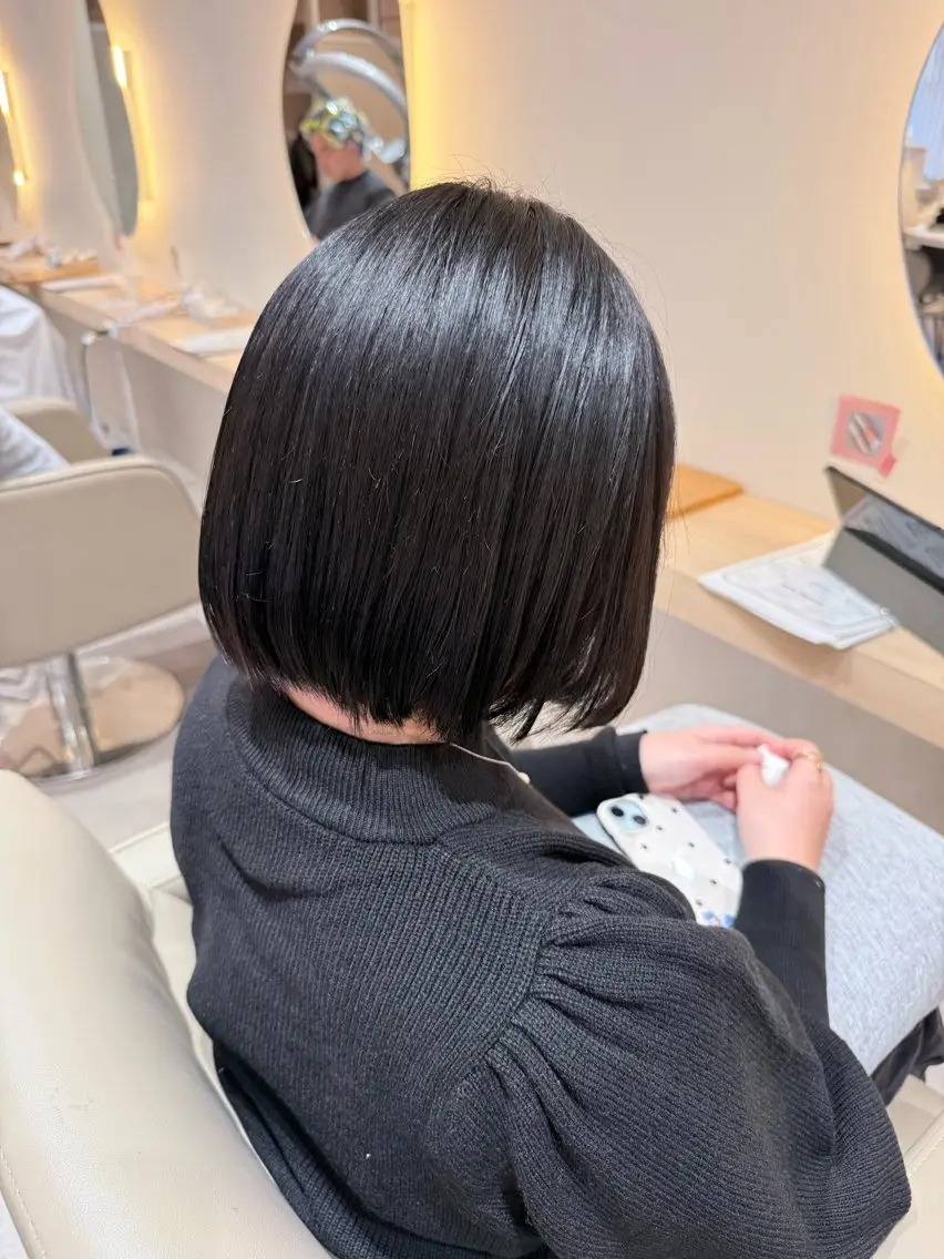 ミディアム 🩵透明感カラー🩵 TOMOのヘアスタイル
