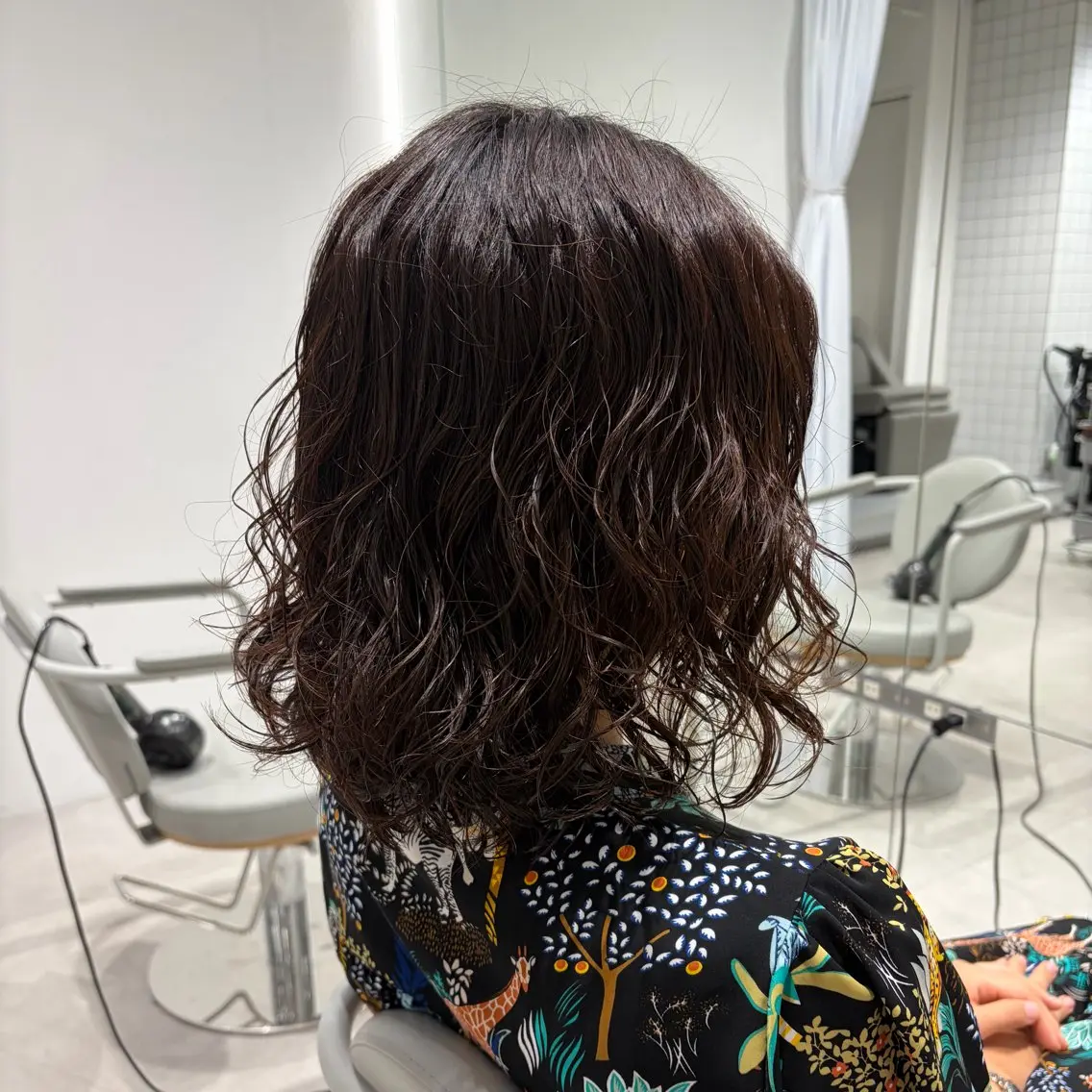 ミディアム パーマ カット パーマ HARUHI 銀座 美容師౨ৎ⋆˚のヘアスタイル