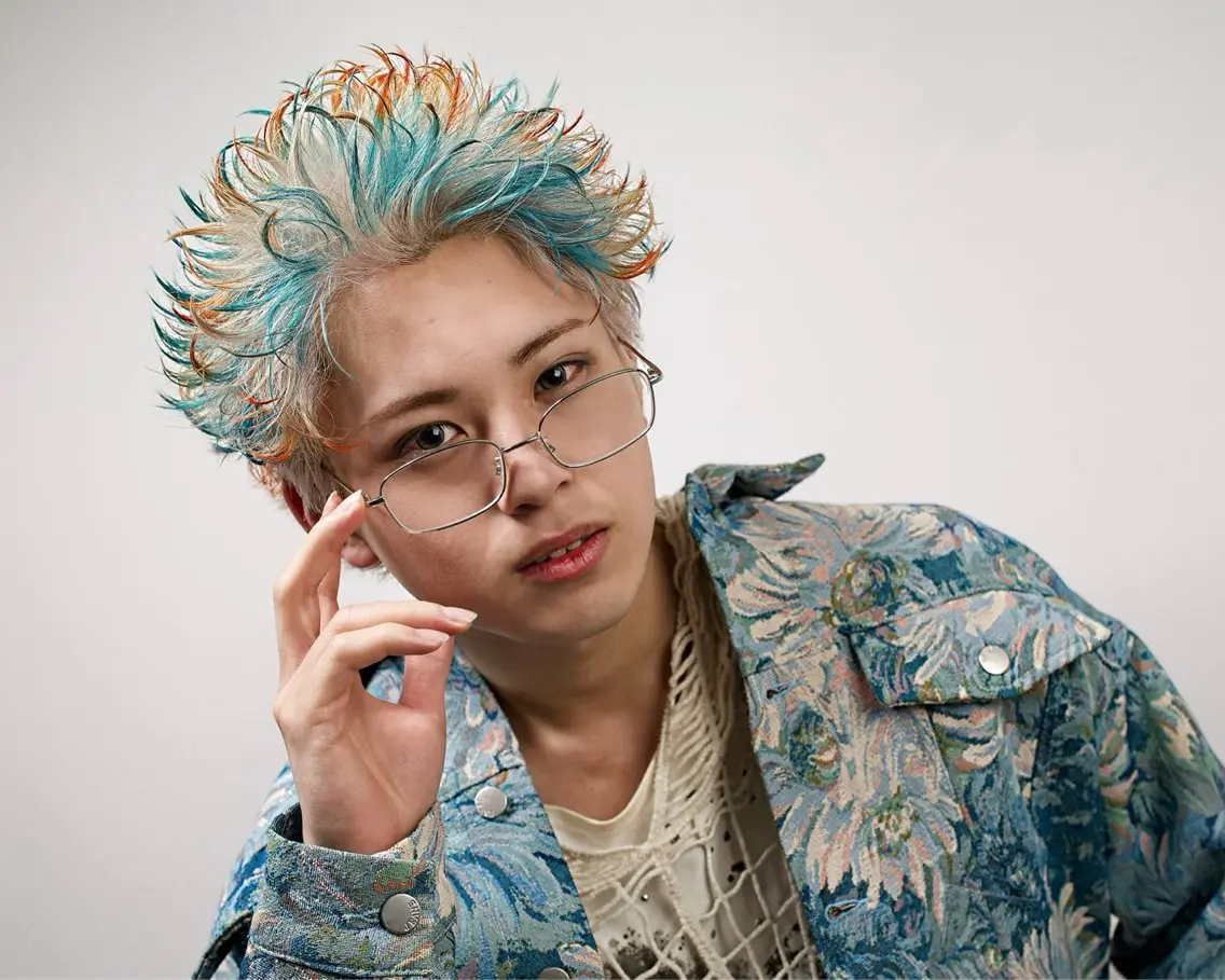 ショート カラー メンズ スパイキーショート デザインカラー ショートヘア ヘアカラー skill 渋谷店 村彼方 20時〜のヘアスタイル
