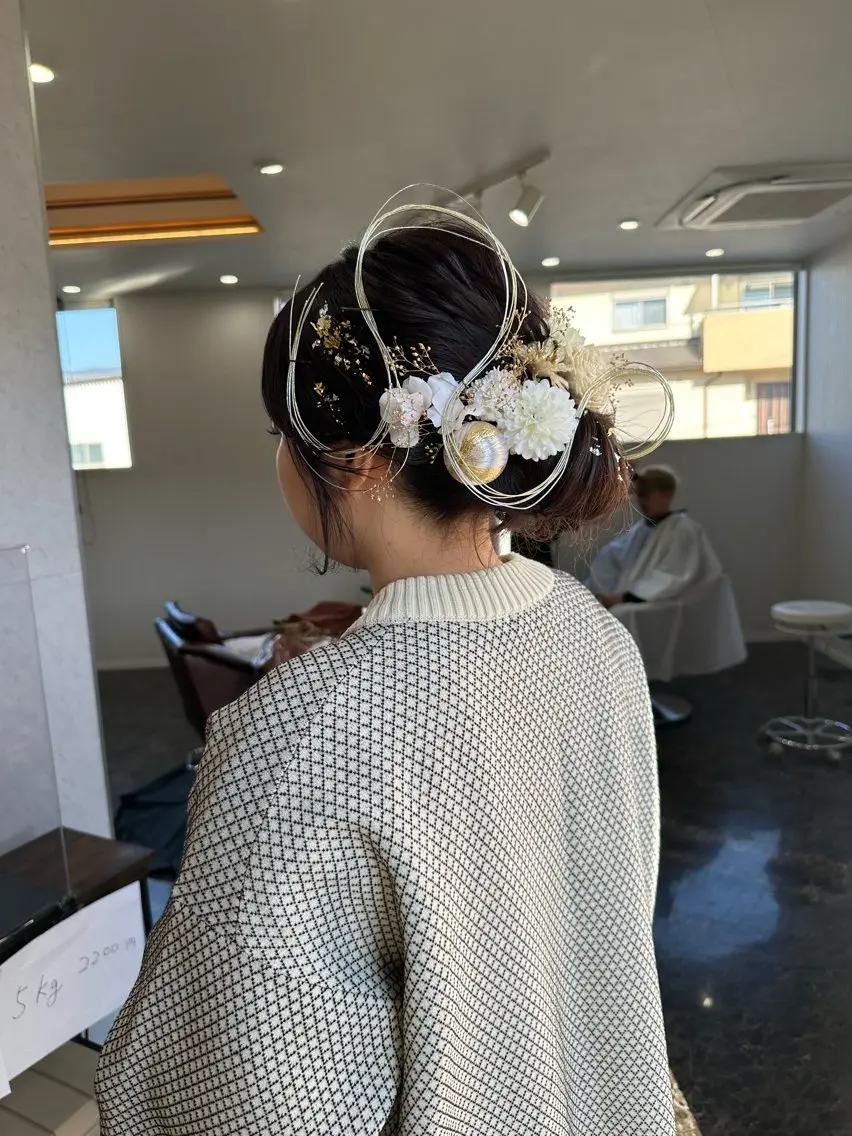 ヘアアレンジ 成人式 村田 菜摘のヘアスタイル