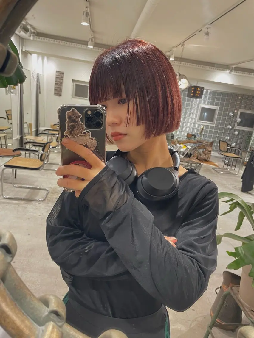 ショート カラー ボブ 顔周りカット カット ヘアカラー トリートメント 🪐ナチュラルモード ヘア🪐honokaのヘアスタイル