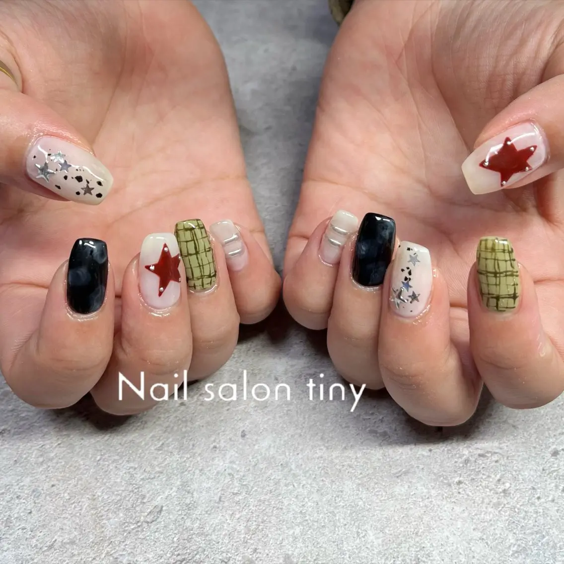 ネイル Nail salon tiny🩵のネイルデザイン