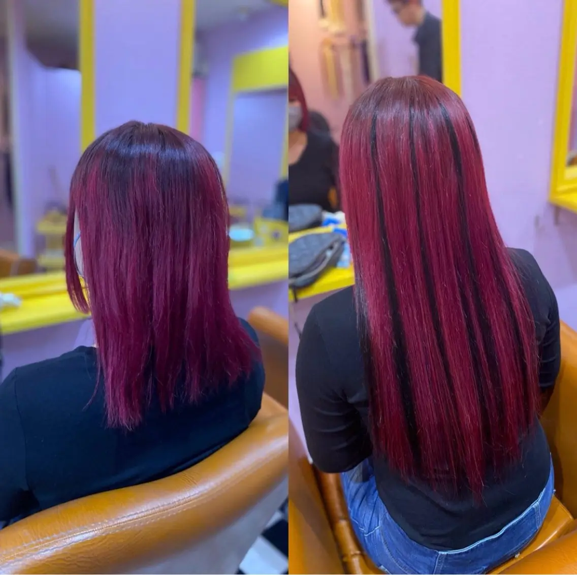 ロング NON ちび編み・シールのヘアスタイル