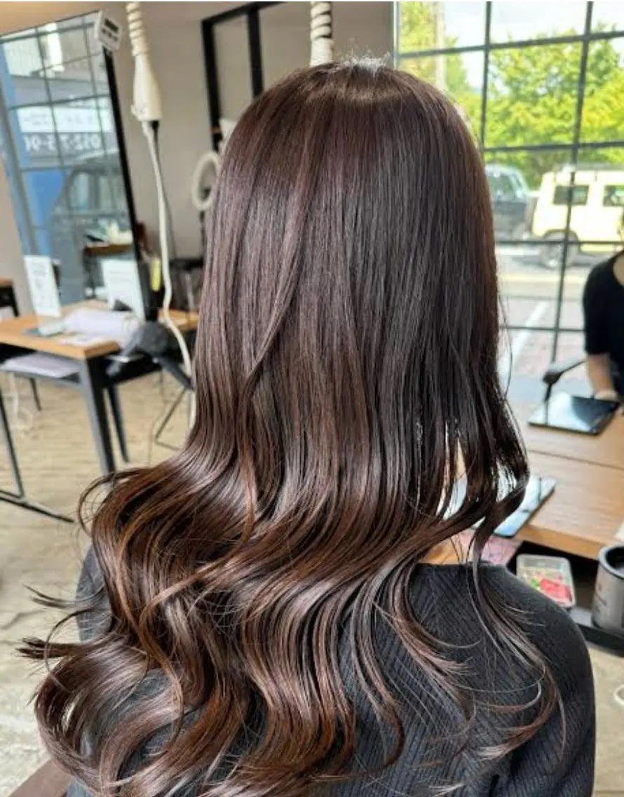 ロング ロング 似合わせカット カット ヘアカラー トリートメント 寺戸 /艶髪のヘアスタイル