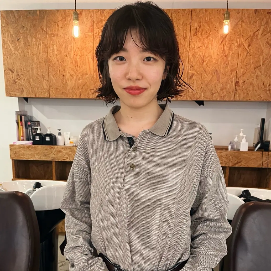 パーマ ボブ 暖色/パーマ 🌼クニトウメイのヘアスタイル