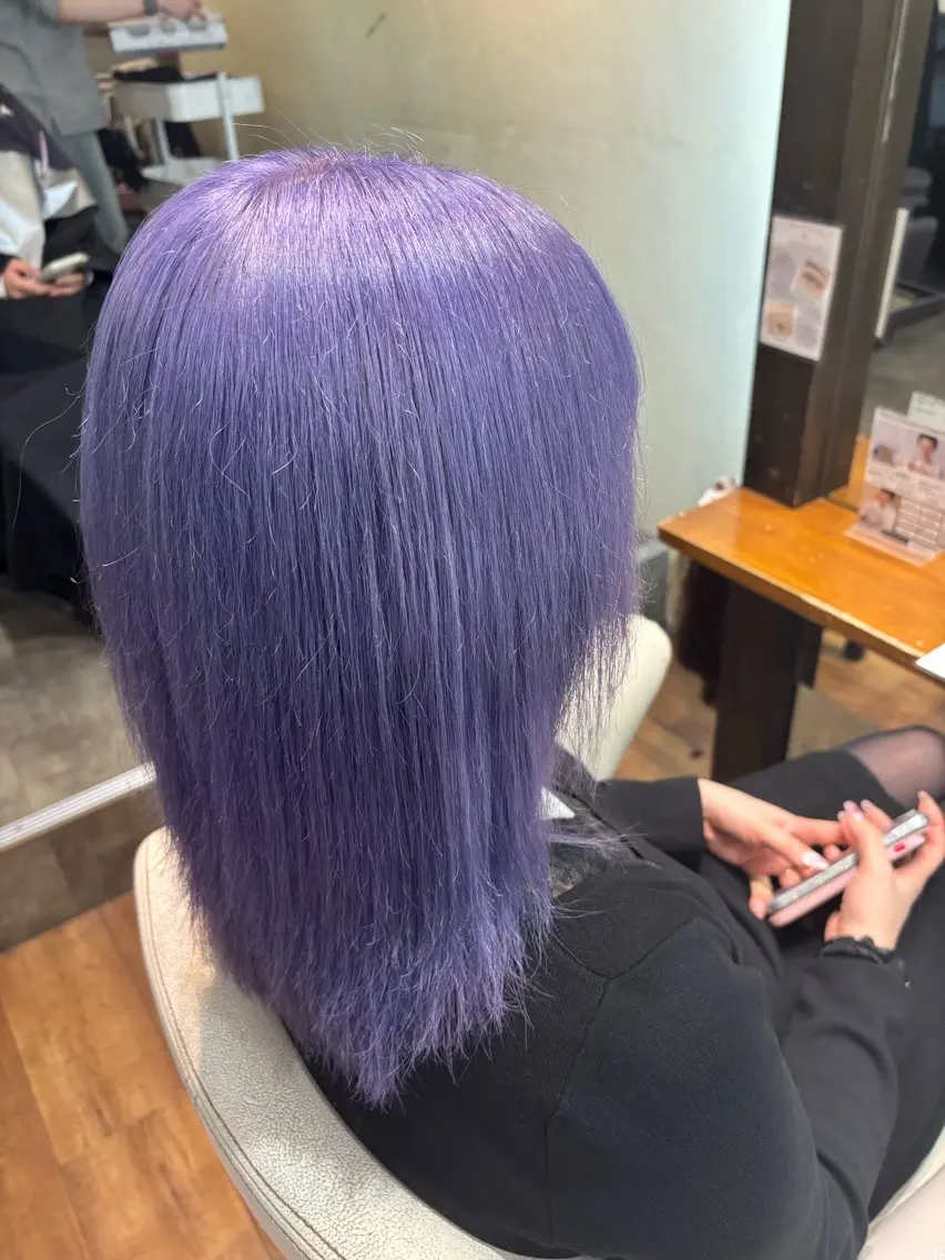 ロング カラー ハイトーン/ブリーチ 🦋デザイン森山陽向のヘアスタイル