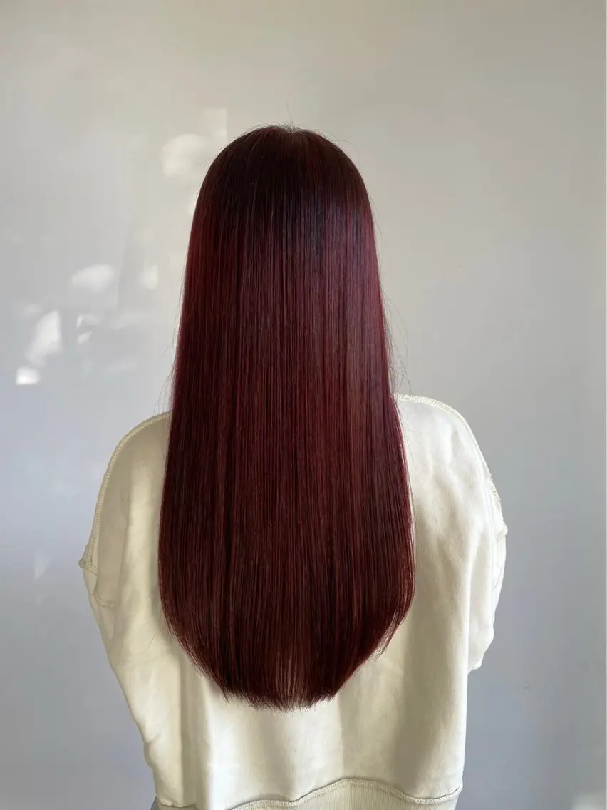 ロング カラー ヘアカラー 山口 二胡のヘアスタイル