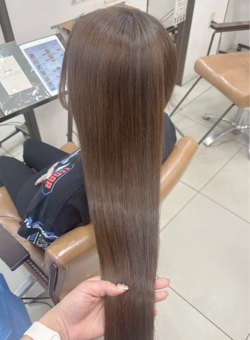 ロング カラー ブラウンカラー カット ヘアカラー トリートメント 頭皮×髪質改善 透明感カラー💎中村のヘアスタイル
