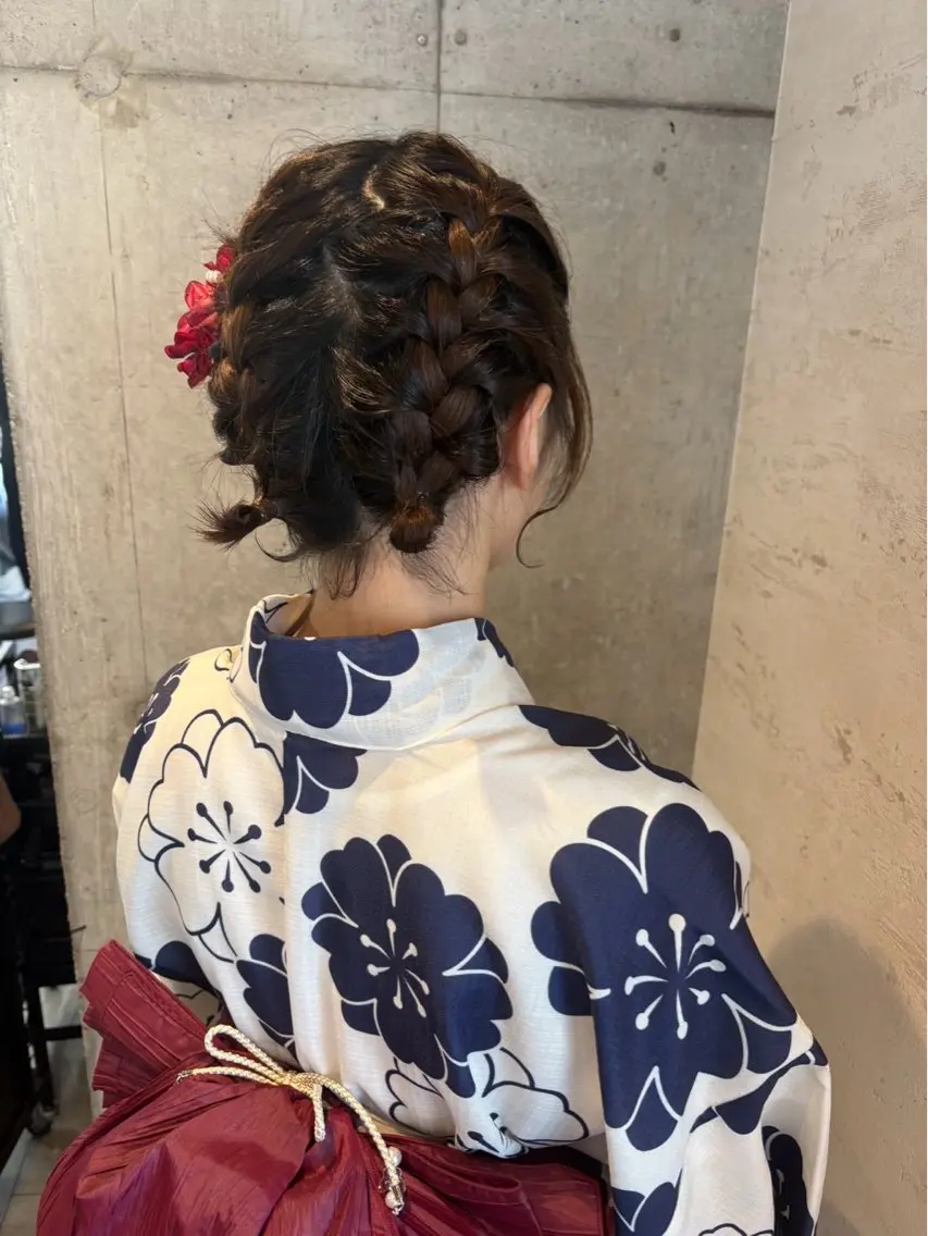 ヘアアレンジ 着付け 美髪× ヘアセット✨Araiのヘアスタイル