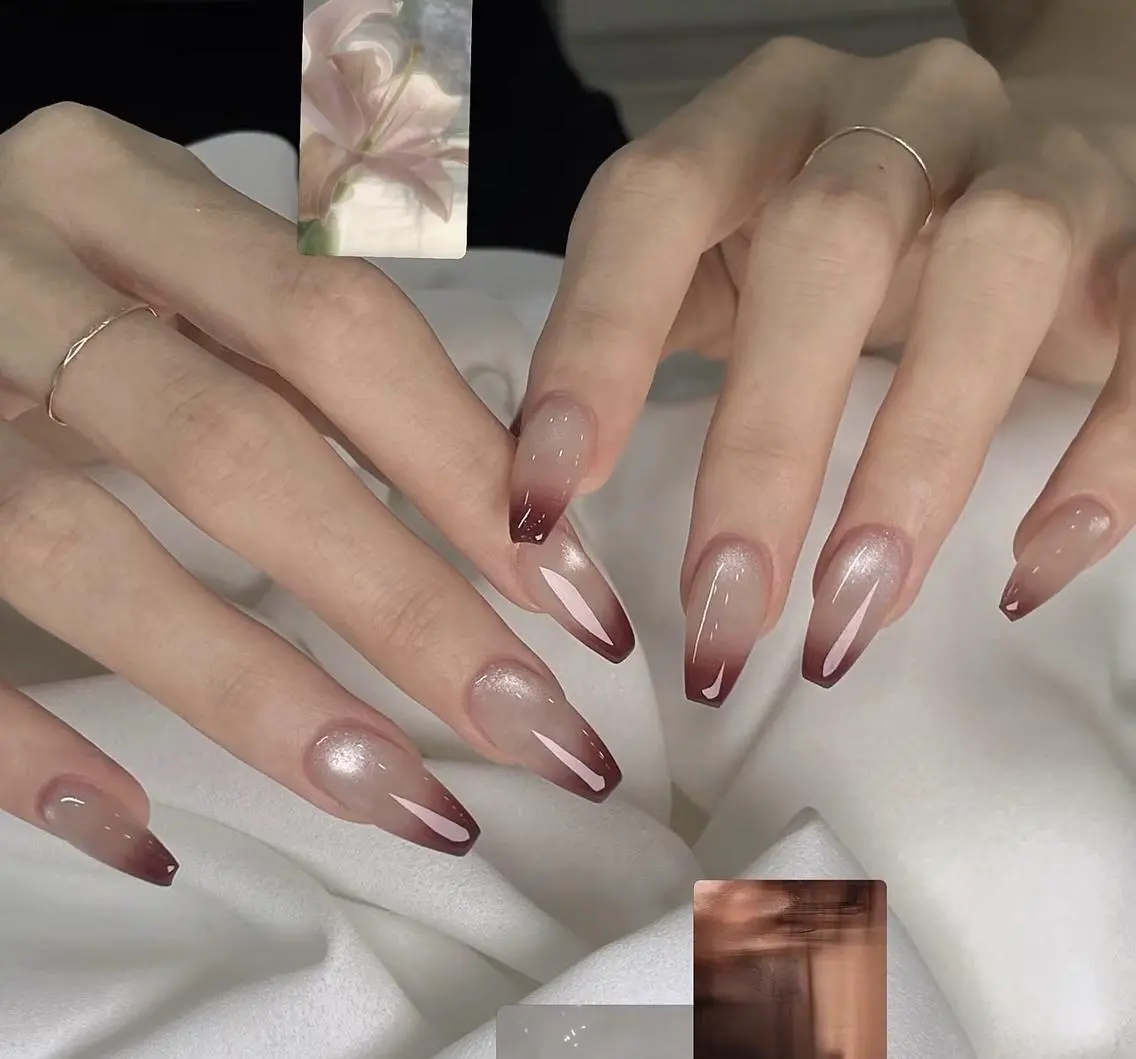 ネイル オーロラネイル チークネイル フットネイル ジェルネイル 韓国ネイル ハンドネイル Buruberii hbaby nailのネイルデザイン