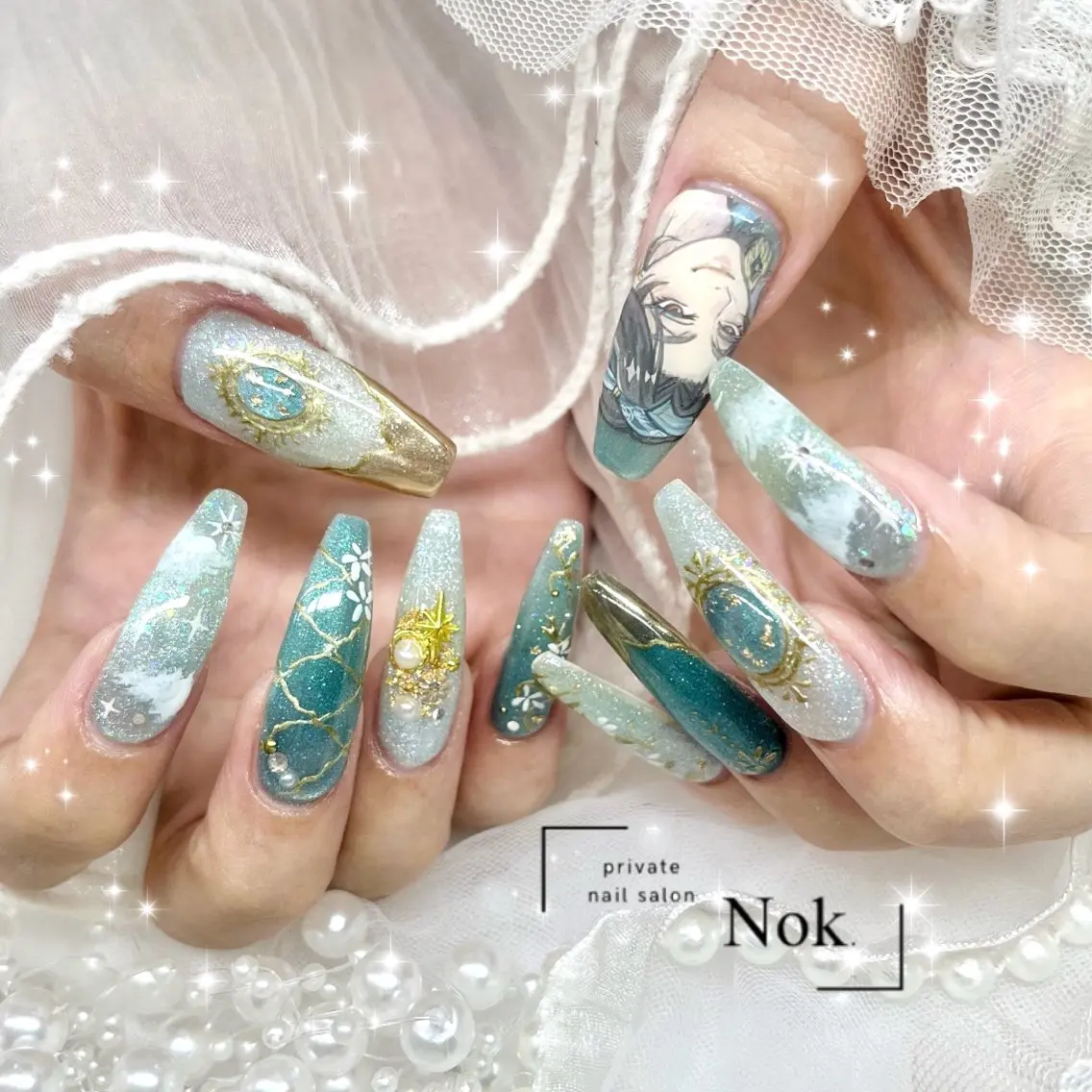 ネイル ハンドネイル 池袋痛ネイル Nok. 渡辺のネイルデザイン