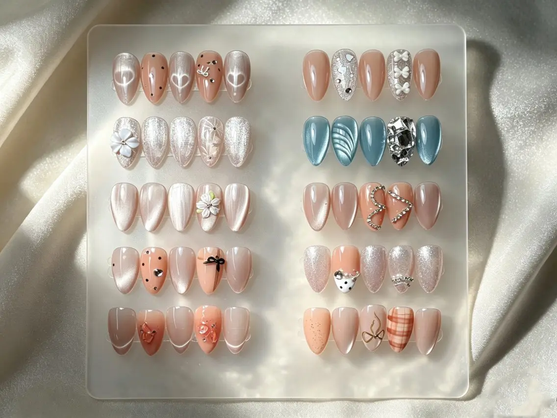 ネイル ハンドネイル ユリ🎀長さだし/ パラジェル/持ち込みのネイルデザイン