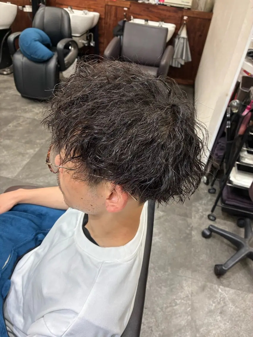 パーマ メンズ メンズパーマ ツイストスパイラルパーマ スパイラルパーマ カット パーマ 五十嵐 満梨奈のヘアスタイル