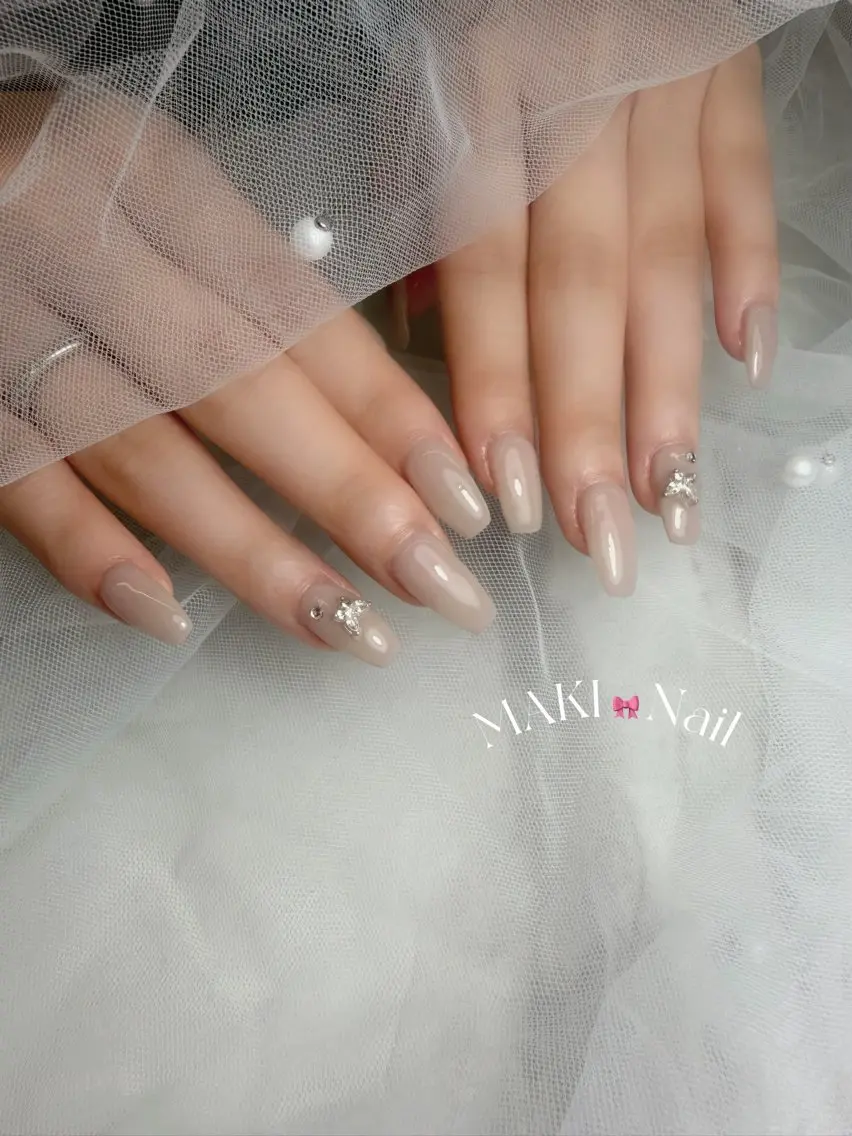 ネイル シンプルネイル ハンドネイル MAKI💎堺筋本町 綺麗め/ガーリーのネイルデザイン