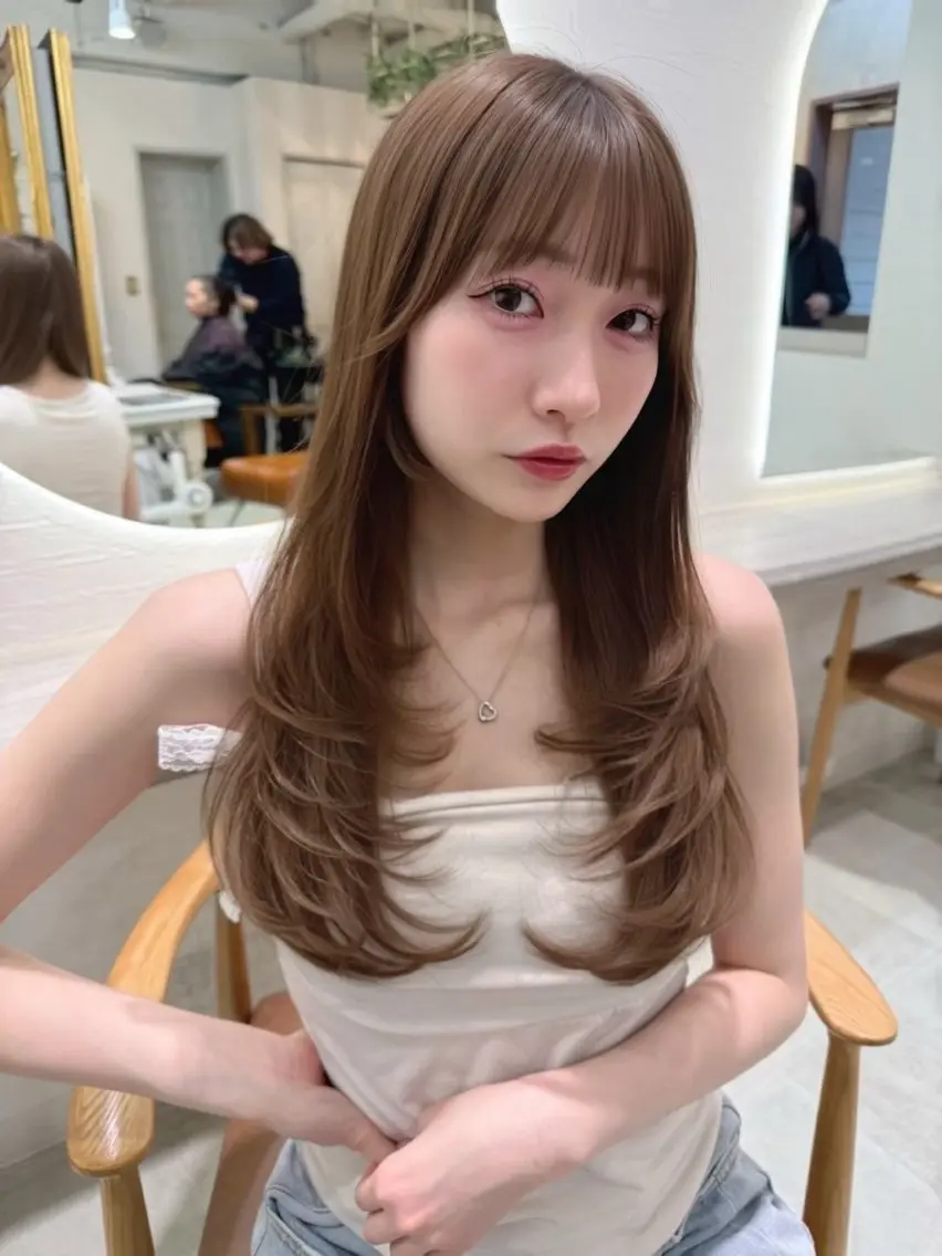 ロング カラー collet山口 優里菜のヘアスタイル