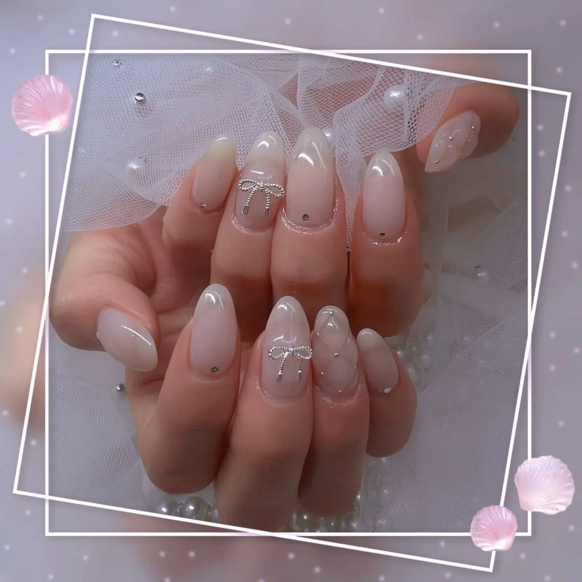 ネイル チークネイル ガーリー グラデーション マグネットネイル ピンク ハンドネイル ハンドケア Chill Nailsalonのネイルデザイン
