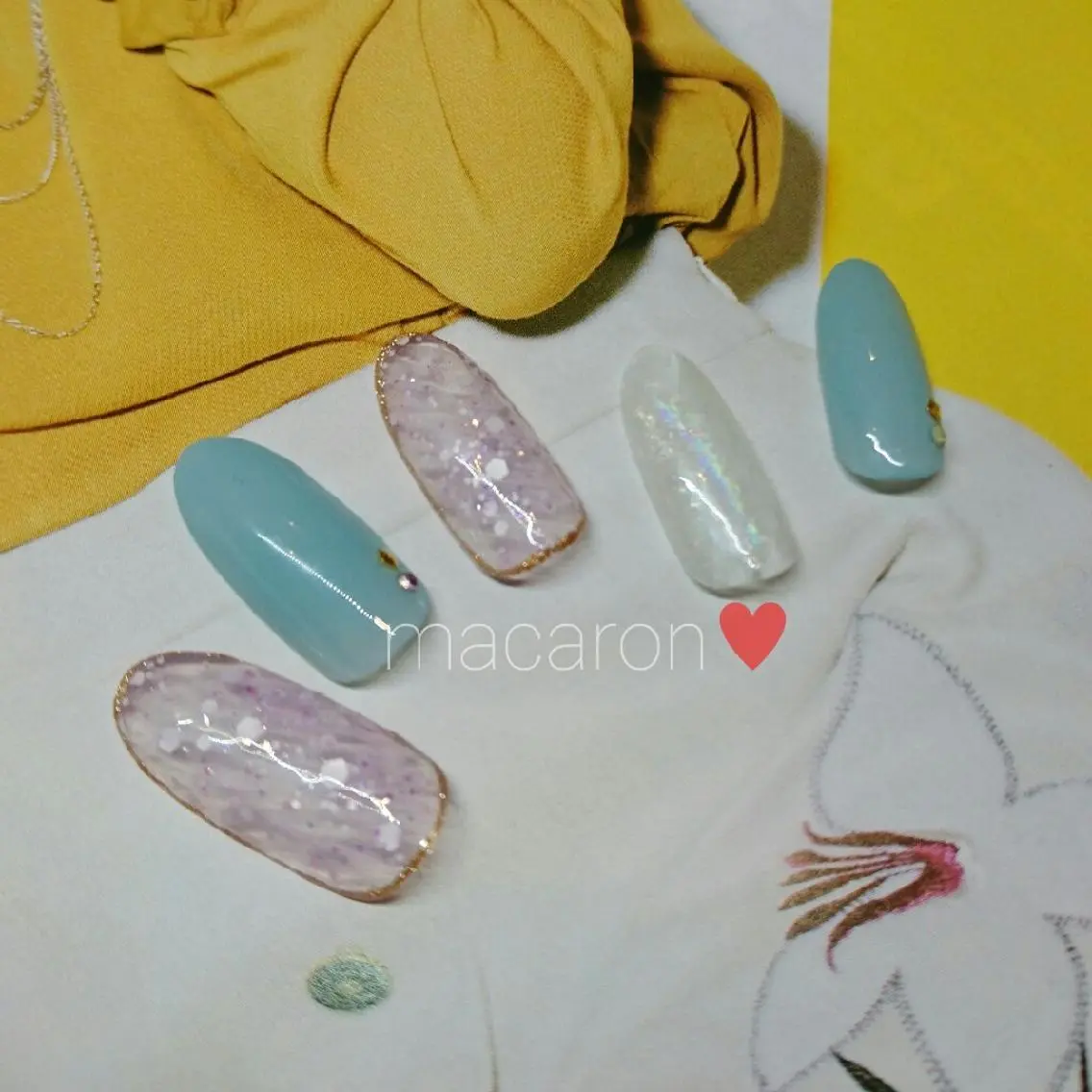 ネイル 春ネイル nail salon macaron のネイルデザイン