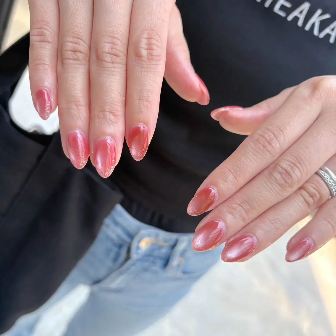 ネイル ラメ(グリッター) ラメグラデーション マグネットネイル ハンドネイル Nail Salon noiのネイルデザイン