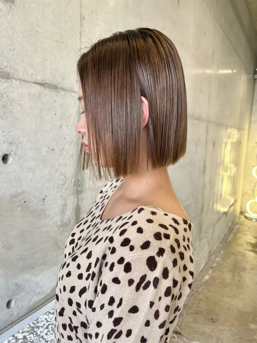 ショート 髪質改善 トリートメント カット 縮毛矯正 トリートメント YUIMARL / 𝐂𝐇𝐈𝐊𝐀のヘアスタイル