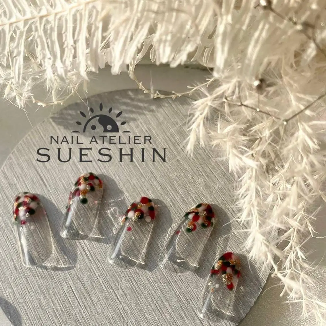 ネイル 冬ネイル クリスマス ハンドネイル S ueshinのネイルデザイン