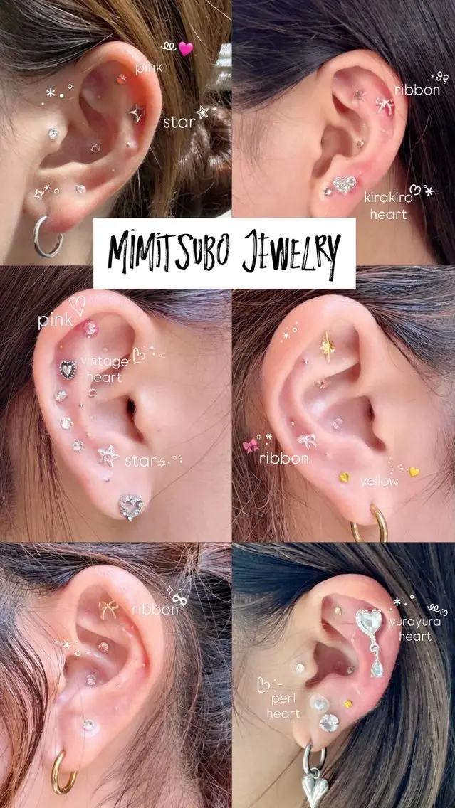 【 💎Ear Jewelry|耳つぼジュエリー6粒】小顔/むくみ軽減/肩こり/眼精疲労の写真