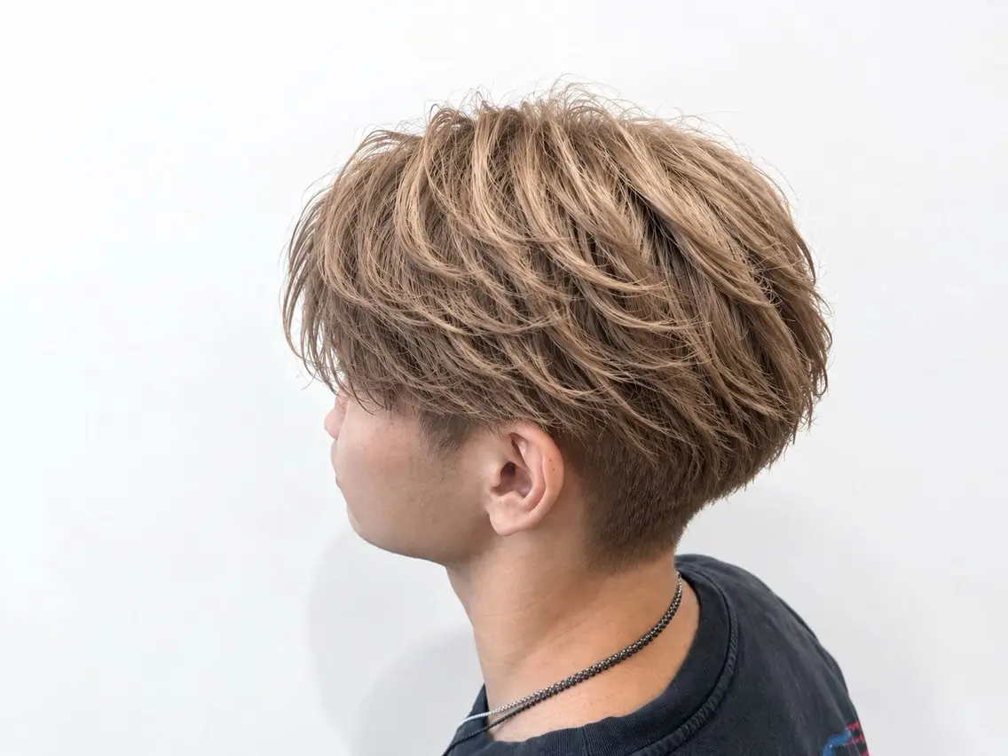 カラー メンズ 都立大学/透明感 カラー/黒田あゆかのヘアスタイル