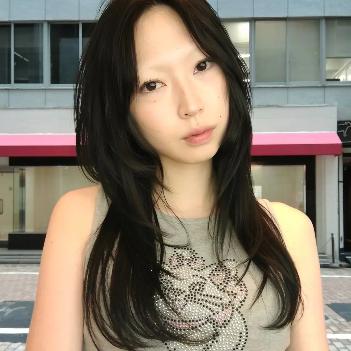 セミロング レイヤーカット 小顔カット カット ヘアカラー トリートメント Mizuki/みずき レイヤーカットのヘアスタイル