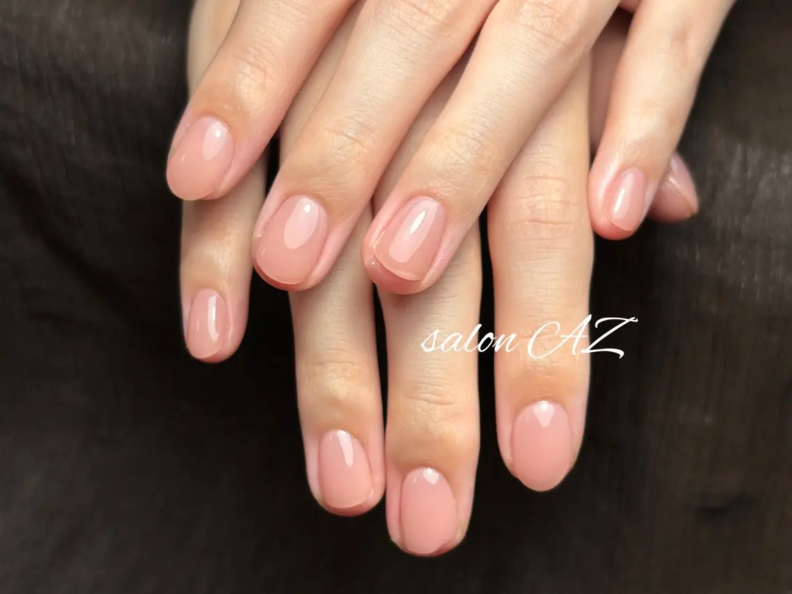 ネイル アートネイル 長さ出し フットネイル フレンチネイル ジェルネイル salon AZのネイルデザイン