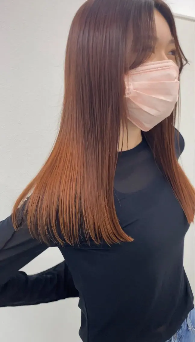ロング 松林 加菜のヘアスタイル