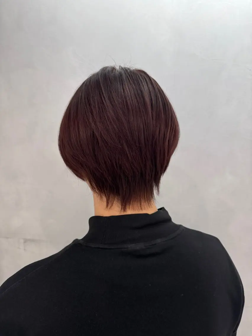 カラー メンズ ブラウンカラー レッドカラー 【似合わせカラー】 西口嶺河のヘアスタイル