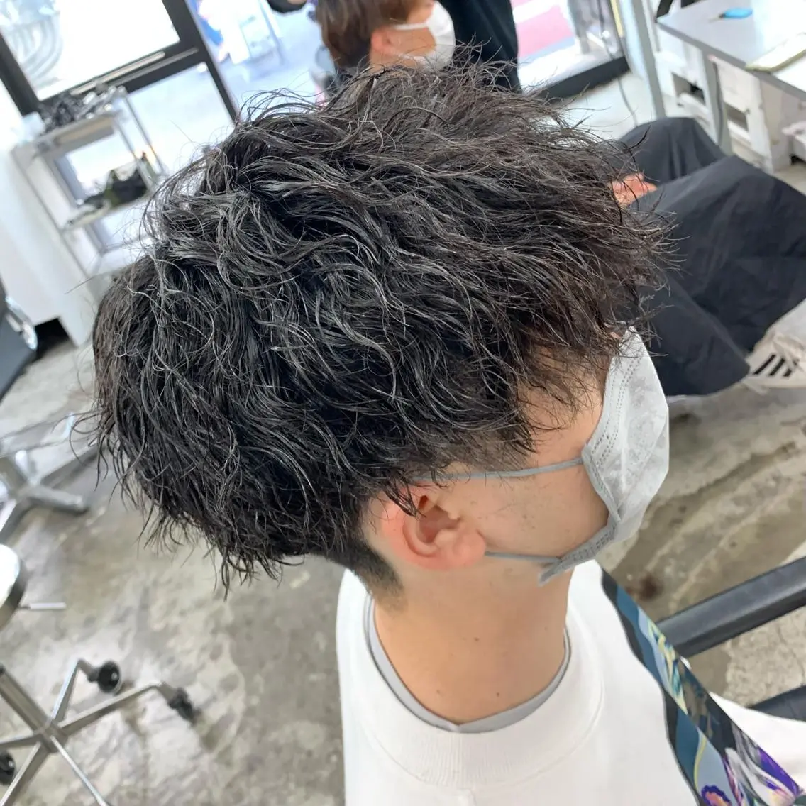 ショート パーマ メンズ マッシュ カット パーマ メンズ特化美容師/ 藤戸 椋のヘアスタイル
